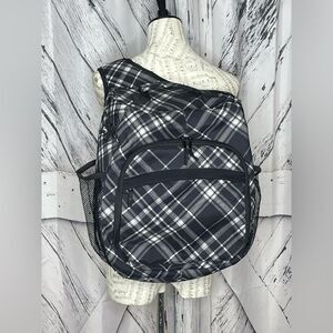 THIRTY-ONE Backpack Sling Style Camera & Laptop Bag Plaid